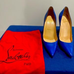 Blue Louboutin So Kate Pump Size 38